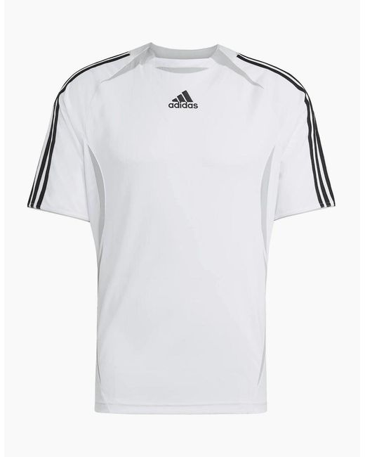 Adidas Originals White Adi Crew Neck Raglan Short Sleeve Jersey T-Shirt for men