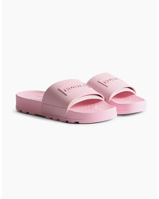 Hunter Pink Core Embossedr Polyurethane Parfait Slides