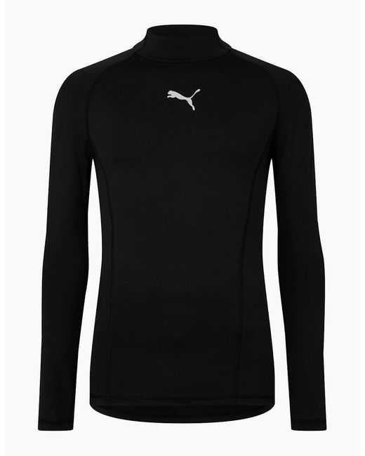 PUMA Black Liga Baselayer Tee Ls Warm T-Shirt for men