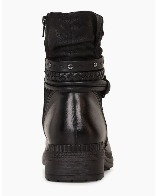Softline Black Oregano Ankle Boots