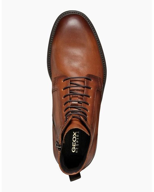 Geox Brown U Tiberio D Boots for men