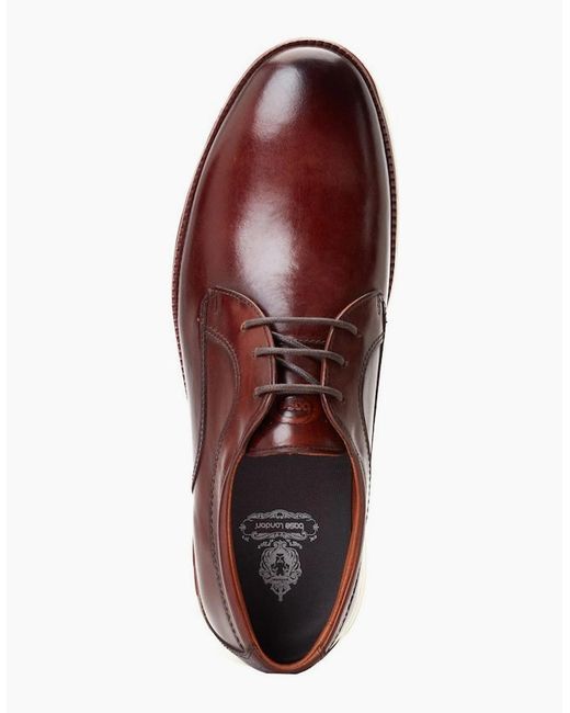 Base London Brown Wing Derby Shoes for men