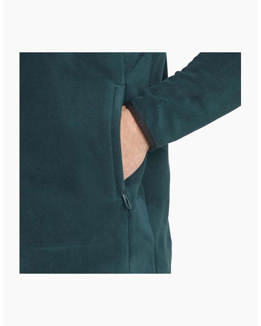 Adidas Blue Colour Block Full Zipper Zip Neck Bound Cuff Jacket for men