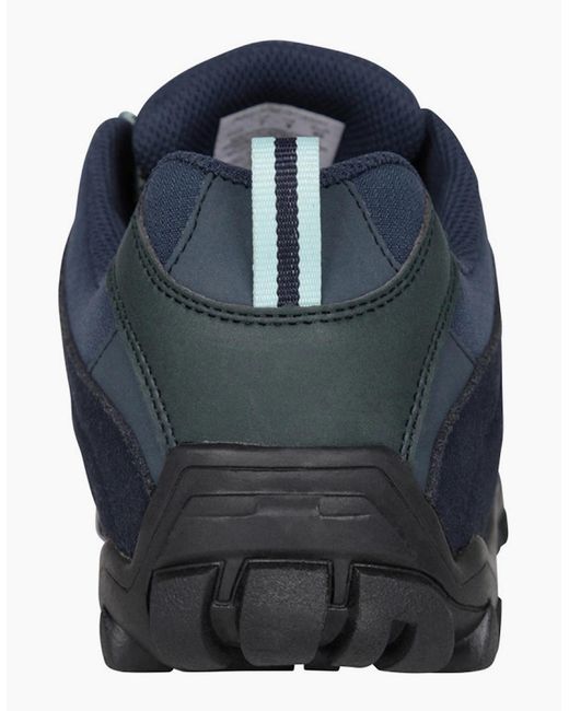 Mountain Warehouse Blue Ladies Belfour Suede Waterproof Walking Shoes