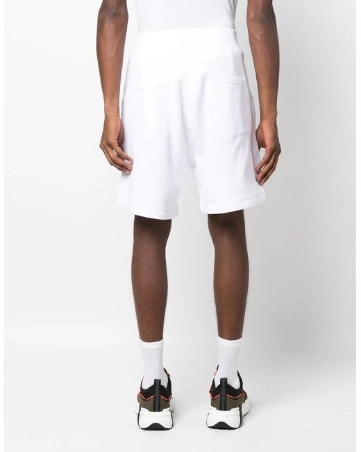 DSquared² White Icon Logo Shorts for men