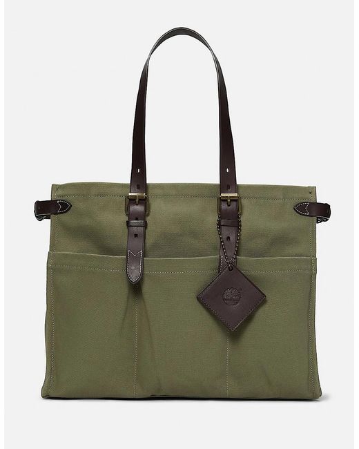 Timberland Green Canvas Tote Bag