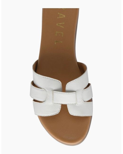 Ravel White Hazon Slider Sandals
