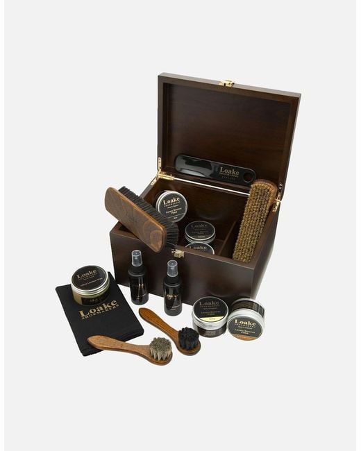 Loake Black Luxury Valet Box for men