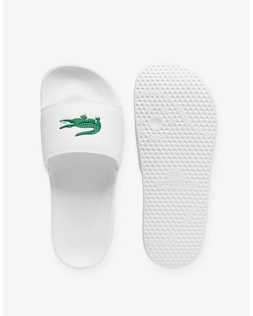Lacoste White Serve Sliders for men