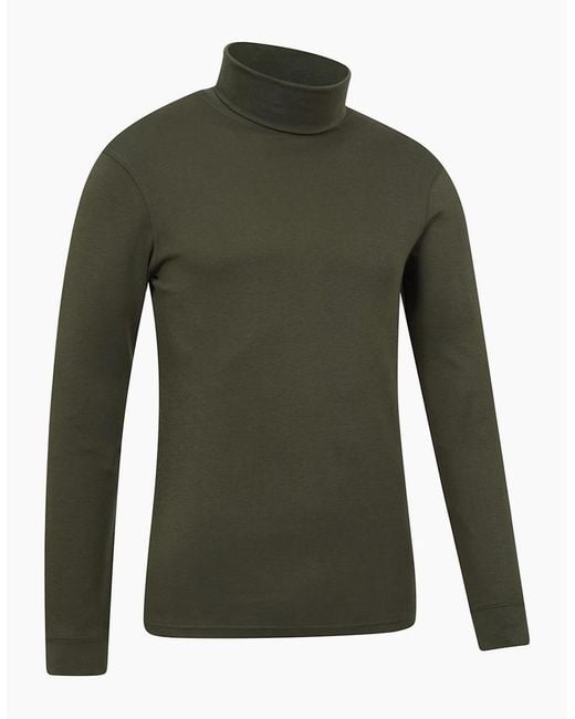 Mountain Warehouse Green Meribel Cotton Thermal Top for men
