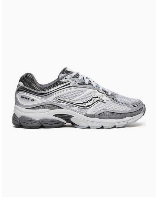Saucony Gray Progrid Omni 9 Microchip Trainers