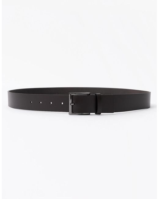 BOSS REVERSIBLE BELT IN SMOOTH AND STRUCTURED ITALIAN LEATHER | Menswear Online