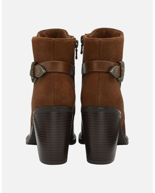 Lotus Brown Eva Ankle Boots