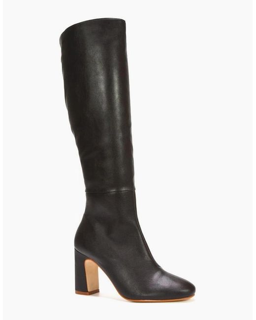XY London Black Ladies Lillia Knee-High Boots