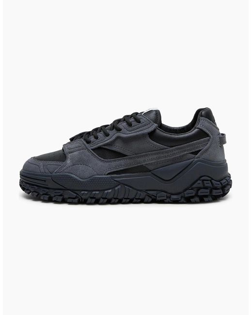 Ellesse Blue Luxe El42 Lace-Up Lug Sole Sneakers for men