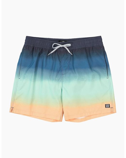 Billabong Blue All Day Fade Layback 16" Swim Swimming Shorts for men