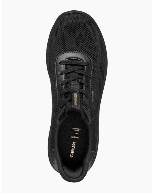 Geox Black D Spherica Plus A Trainers