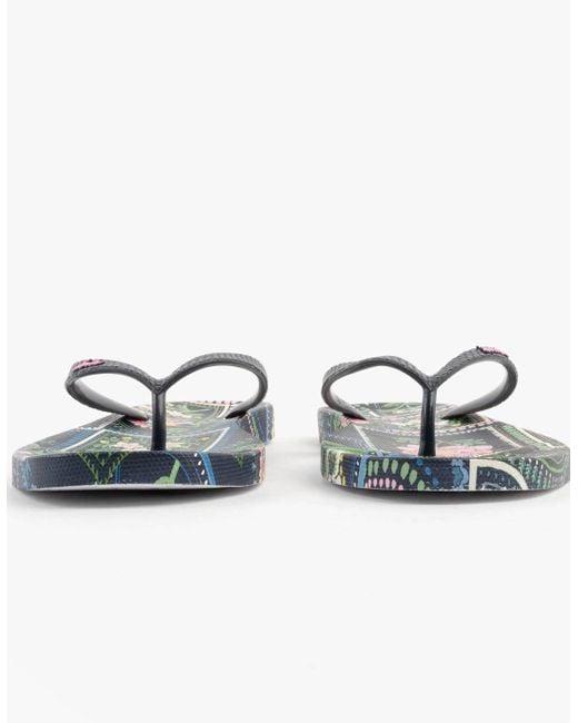 Joules Natural Sunvale Flip Flops Mosaic Floral