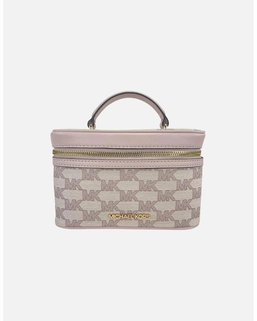 Michael Kors Natural Cosmetic Case Mk Signature Blush