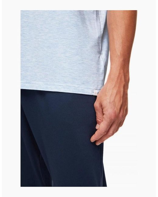 Derek Rose Blue Ethan Micromodal Stretch T-Shirt for men