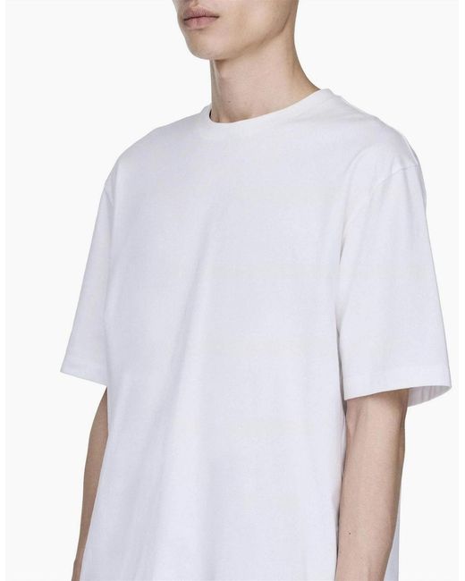 Y-3 White Short Sleeve T-Shirt for men