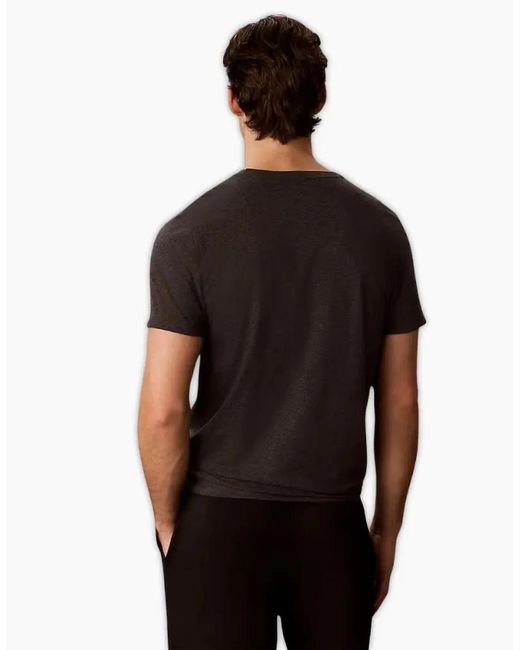 Calvin Klein Black 3-Pack Cotton Classics T-Shirts, /Charcoal for men