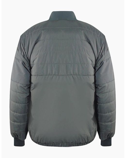 Iceberg Gray Ice Plain Padded Bomber Jacket for men