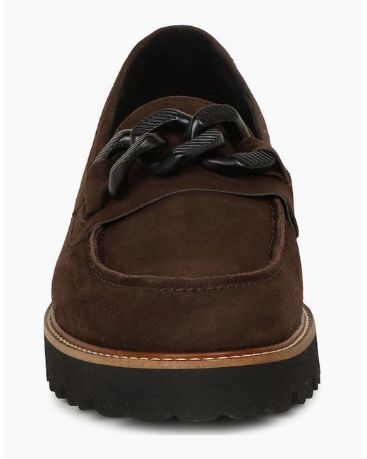 Gabor Brown Squeeze Loafers