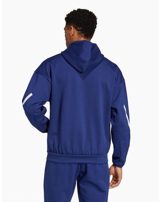 Adidas Blue Trvl Fz H M Tracksuit Top for men