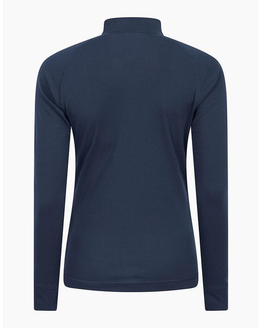 Mountain Warehouse Red Ladies Talus Zip Neck Long-Sleeved Thermal Top