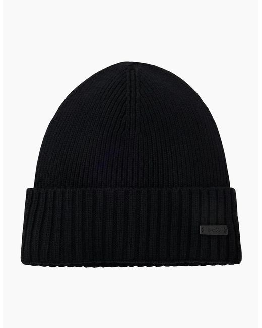 Boss Black Fati Virgin Wool Beanie for men
