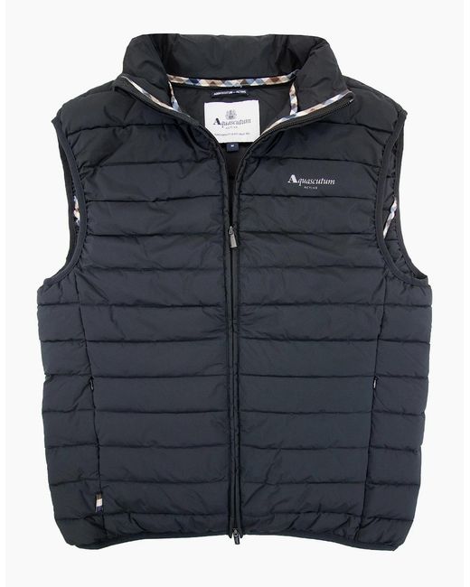 Aquascutum Blue Rlg Active Vest for men