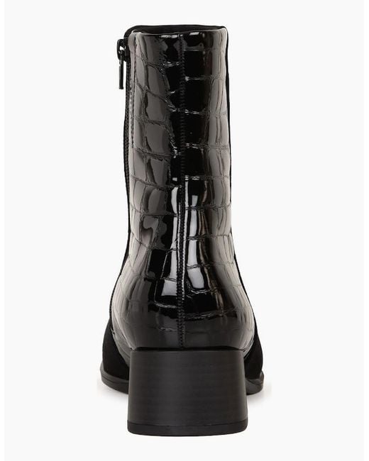 Gabor Black Granite Ankle Boots