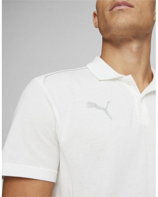 PUMA White Teamfinal Casuals Polo Shirt for men