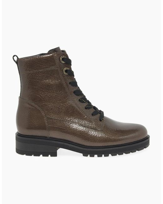 Gabor Brown Flamboyant Ankle Boots