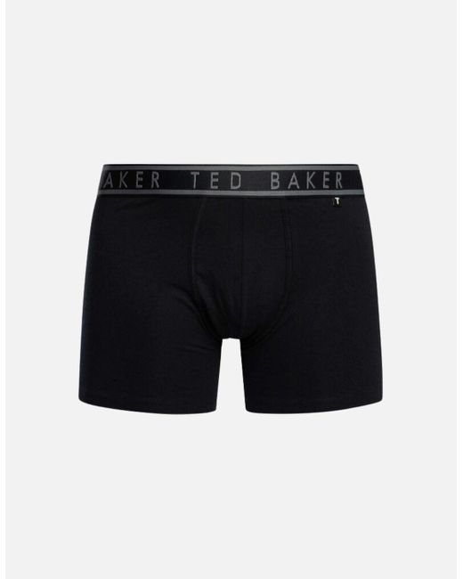 Ted Baker Black 3-Pack Geo Print Boxer Briefs for men
