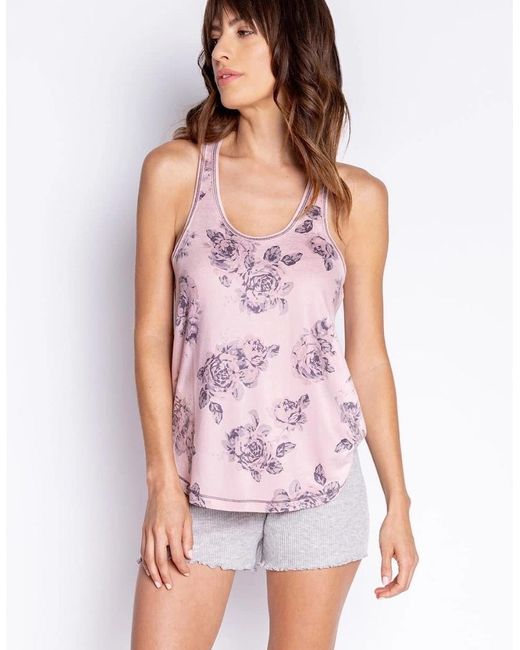 Pj Salvage Pink Salvage Scoop Neck Tank