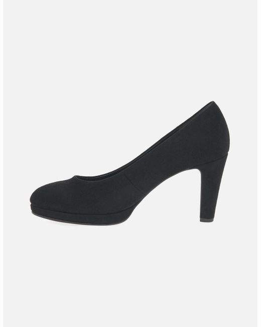 Gabor Black Splendid High Heel Court Shoes