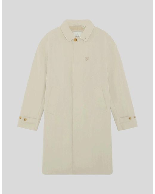 Lyle & Scott Natural Water Resistant Car Coat for men