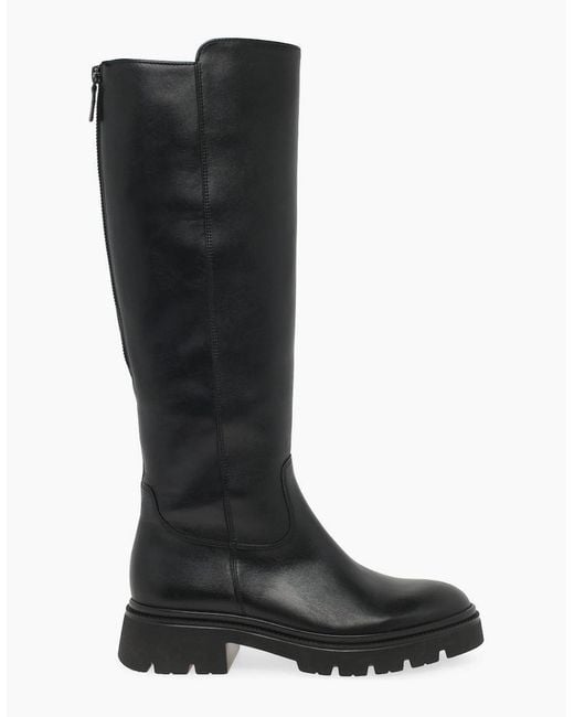 Gabor Black Match Knee High Boots