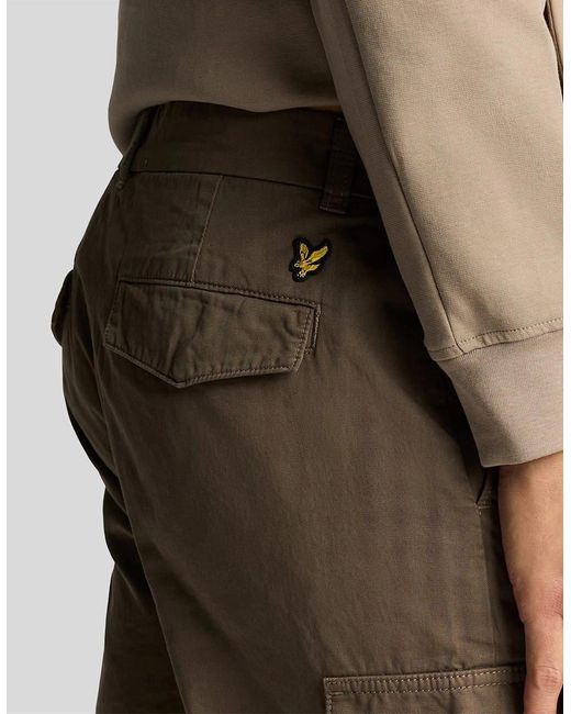Lyle & Scott Gray Cargo Trouser for men