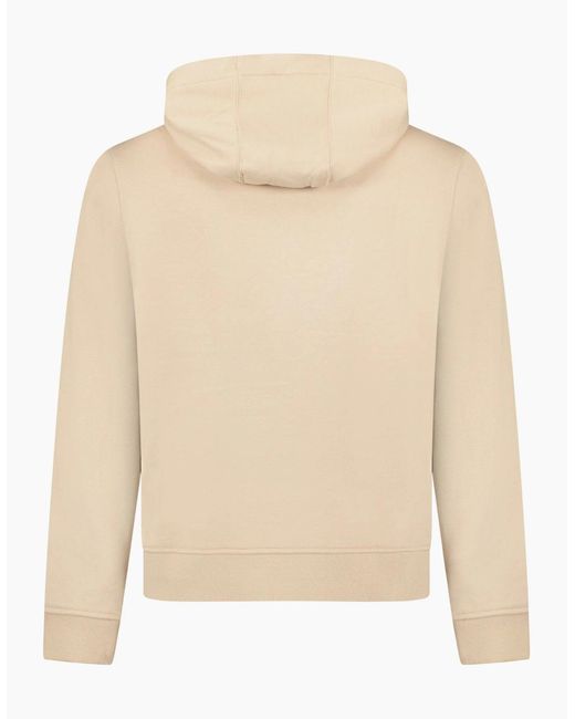 Burberry Natural 'Keira' Logo Hoodie Zip Sweatshirt