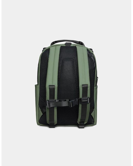 Rains Green Clip Front Backpack