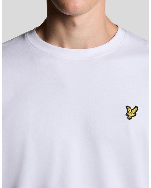 Lyle & Scott White Ultra Soft Cotton Blend T-Shirt for men