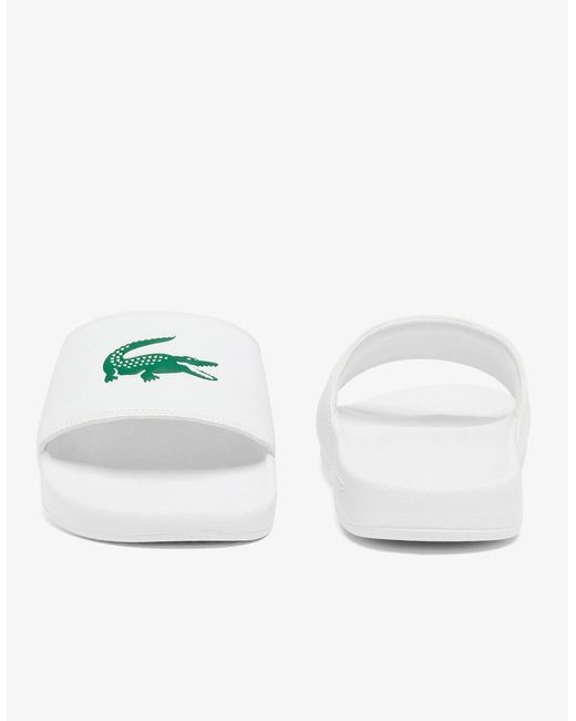 Lacoste White Serve Sliders for men