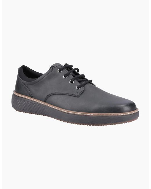 Hush Puppies Black Kash Lace Up Shoes for men
