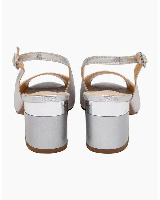 Lotus White Evelyn Slingback Sandals