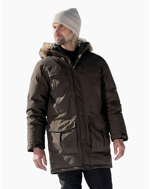 Mountain Warehouse Gray Antarctic Extreme Waterproof Down Jacket for men