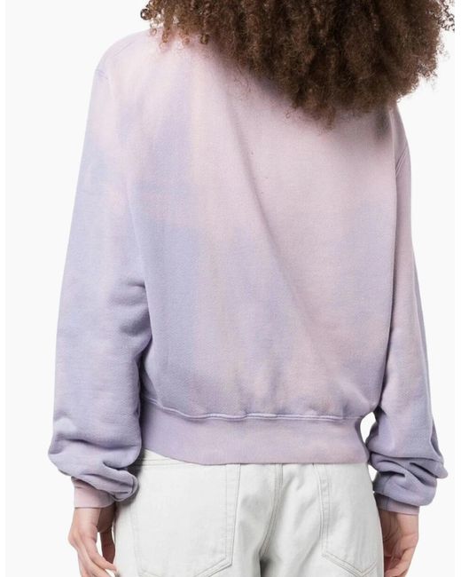 Off-White c/o Virgil Abloh Purple Laundry Crop Sweatshirt