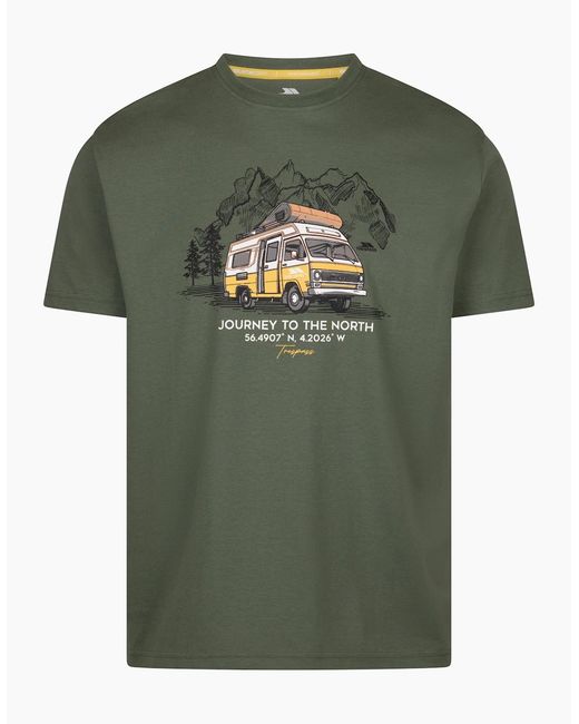 Trespass Green Tokso T-Shirt for men